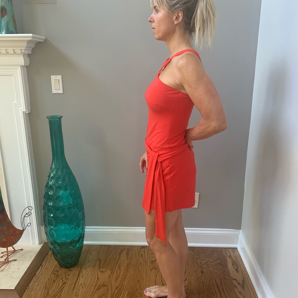 Cache Halter Romper Jumpsuit Skort Size 2 - image 2